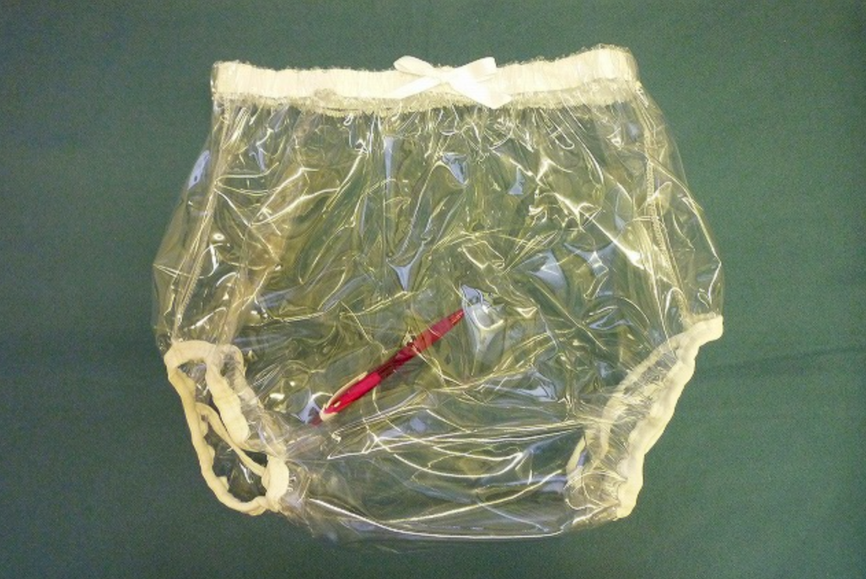 スケルトンおむつカバーパンツ(透明ビニール)