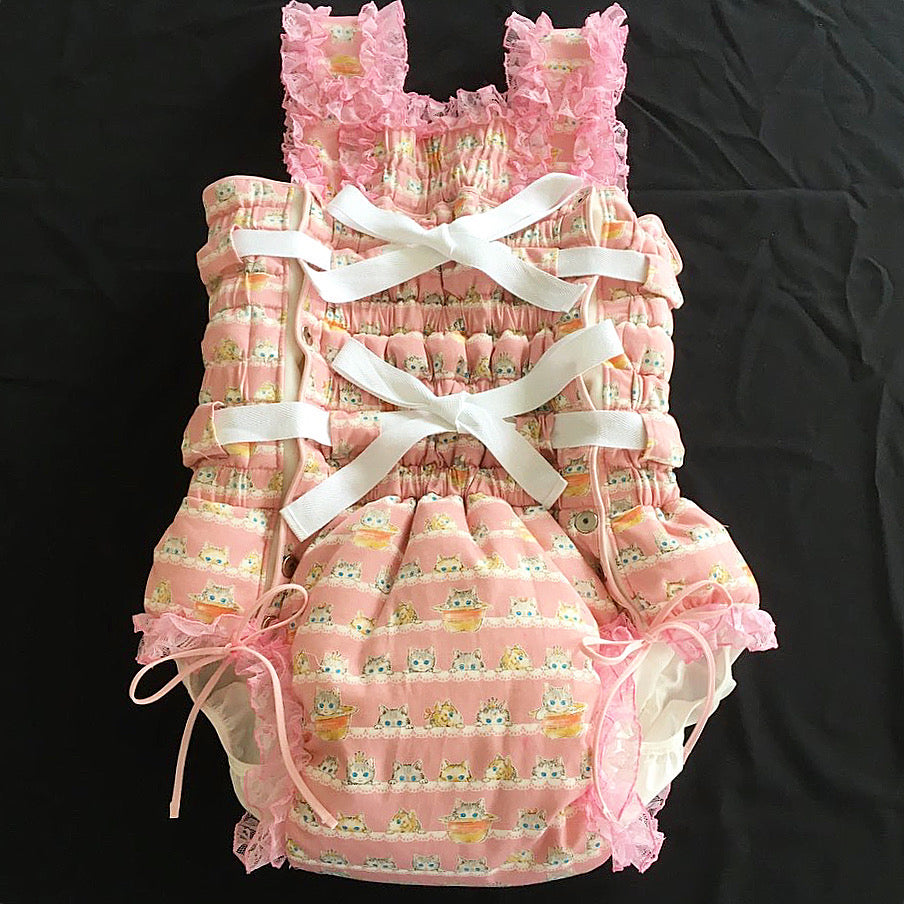 サロペット 胸当て背当て仕様