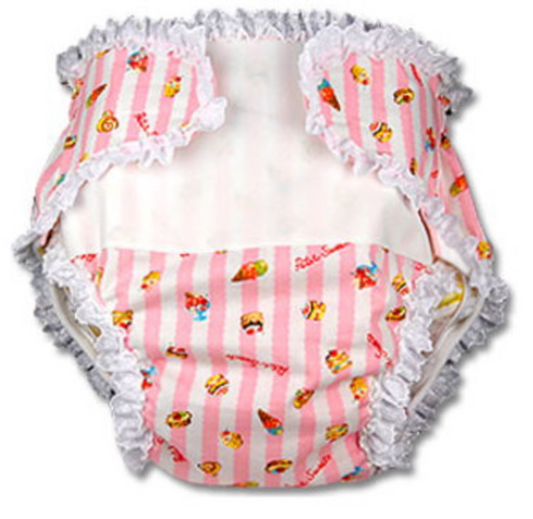 オムツカバー縁取りレース